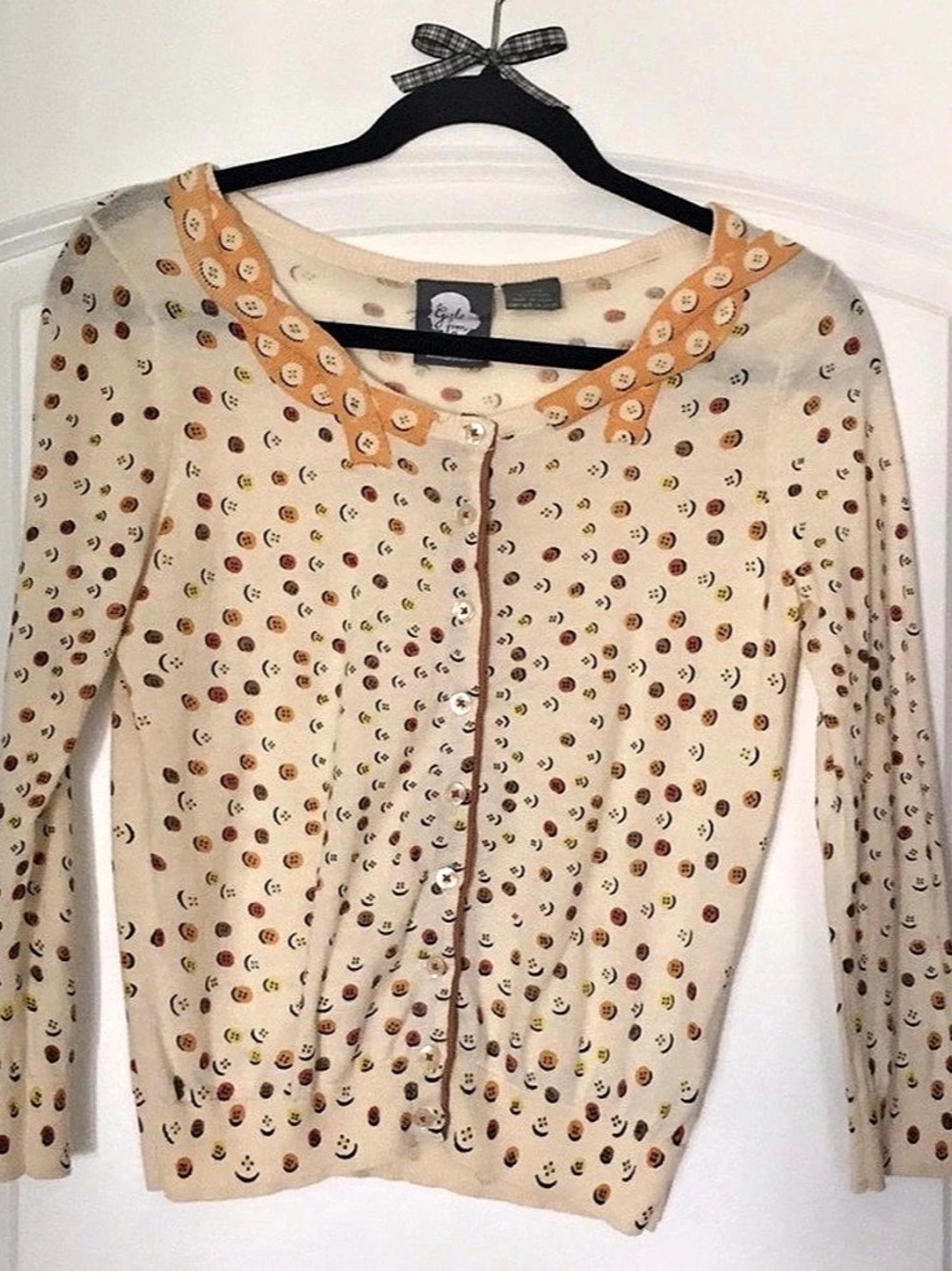 Anthropologie  Girls from Savoy 
Cotton Button Front Cardigan
